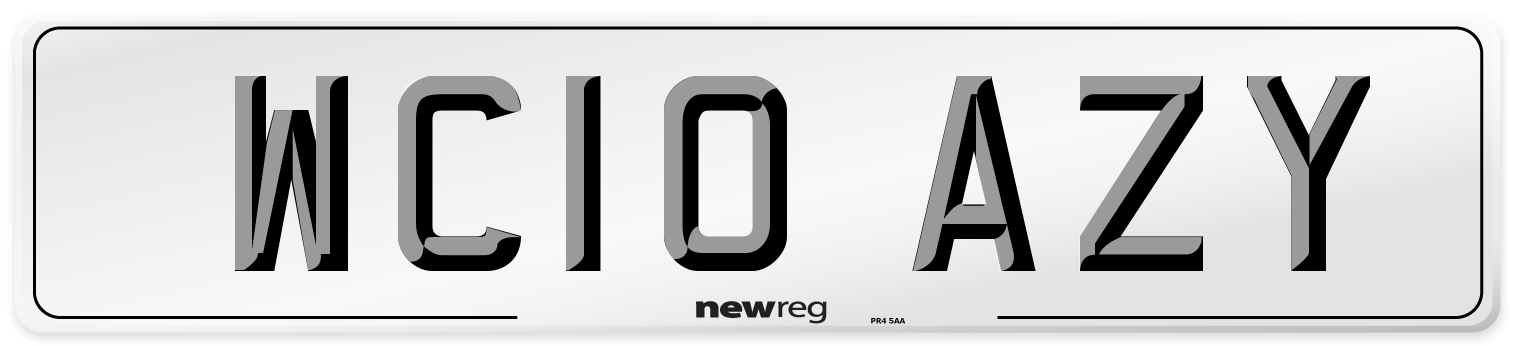 WC10 AZY Number Plate from New Reg